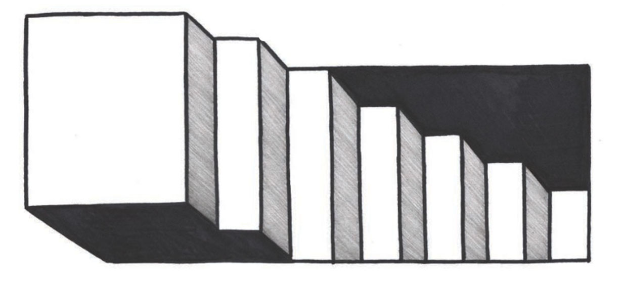 1232x582 How To Draw 3d Steps Quarto Knows Blog - Optical Illusion Sketches
