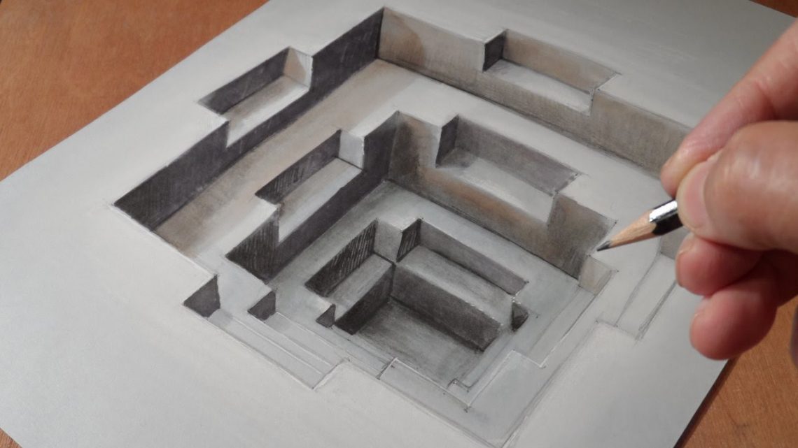 1140x641 Optical Illusion 3d Drawings That Will Make You Say Wow - Optical Illusion Sketches
