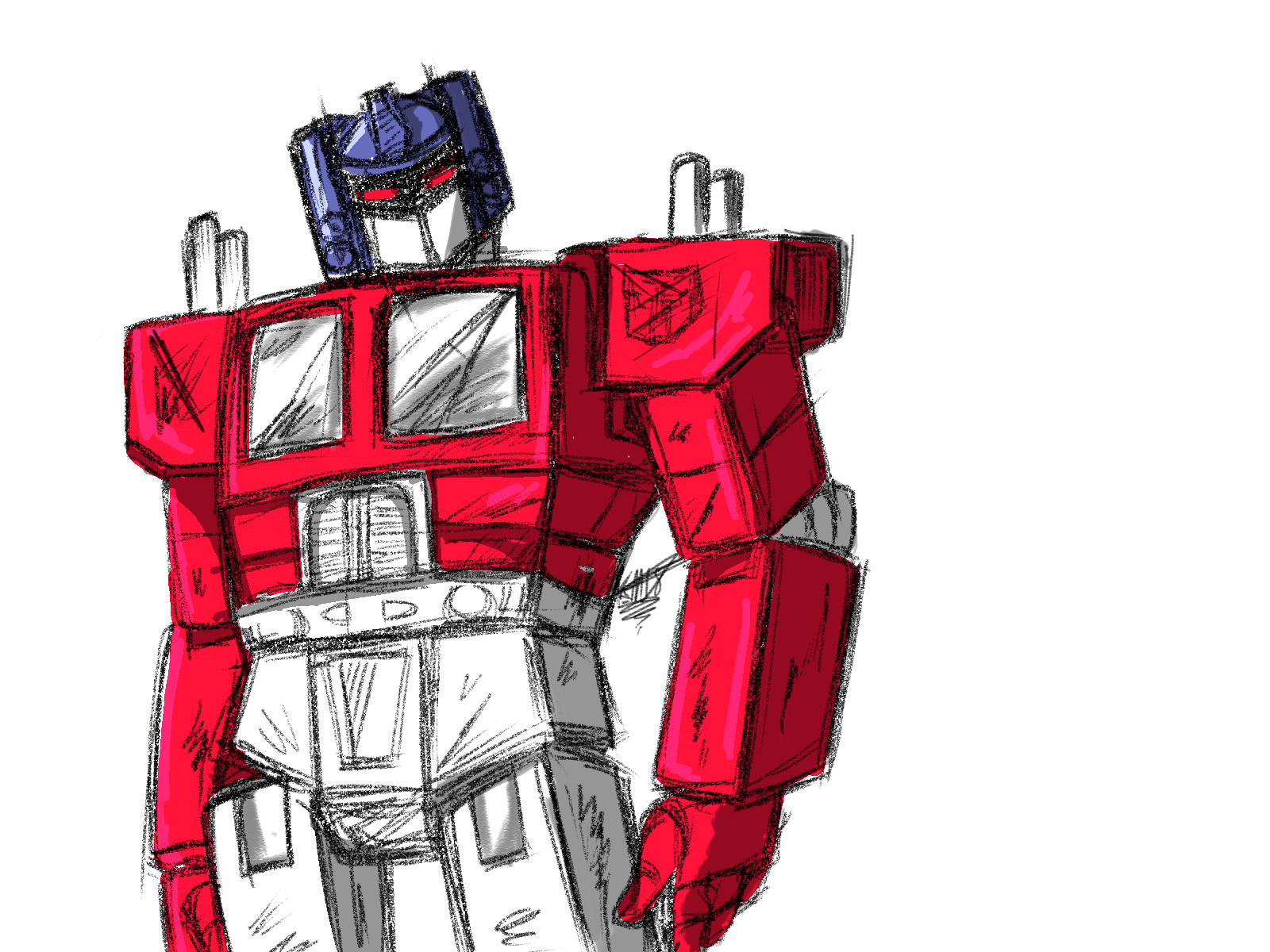 Optimus Prime risovat.