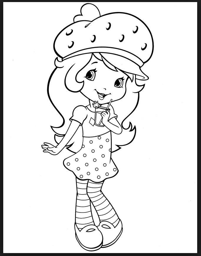 683x870 Orange Blossom Strawberry Shortcake Coloring Pages - Orange Blossom Sketch