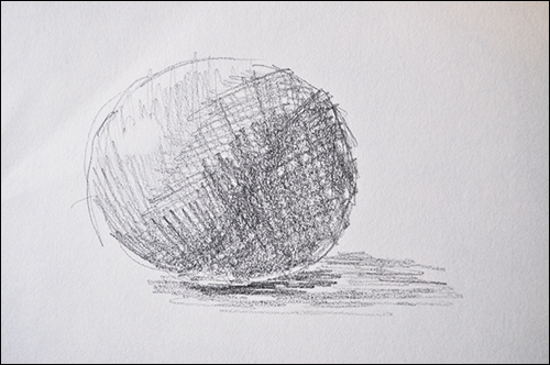 500x332 How To Paint An Orange Using The Wheel Of Painting - Orange Sketch