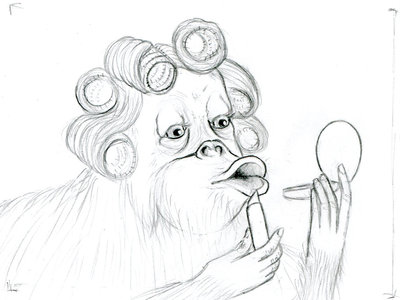 400x300 Beautiful Orangutan - Orangutan Sketch