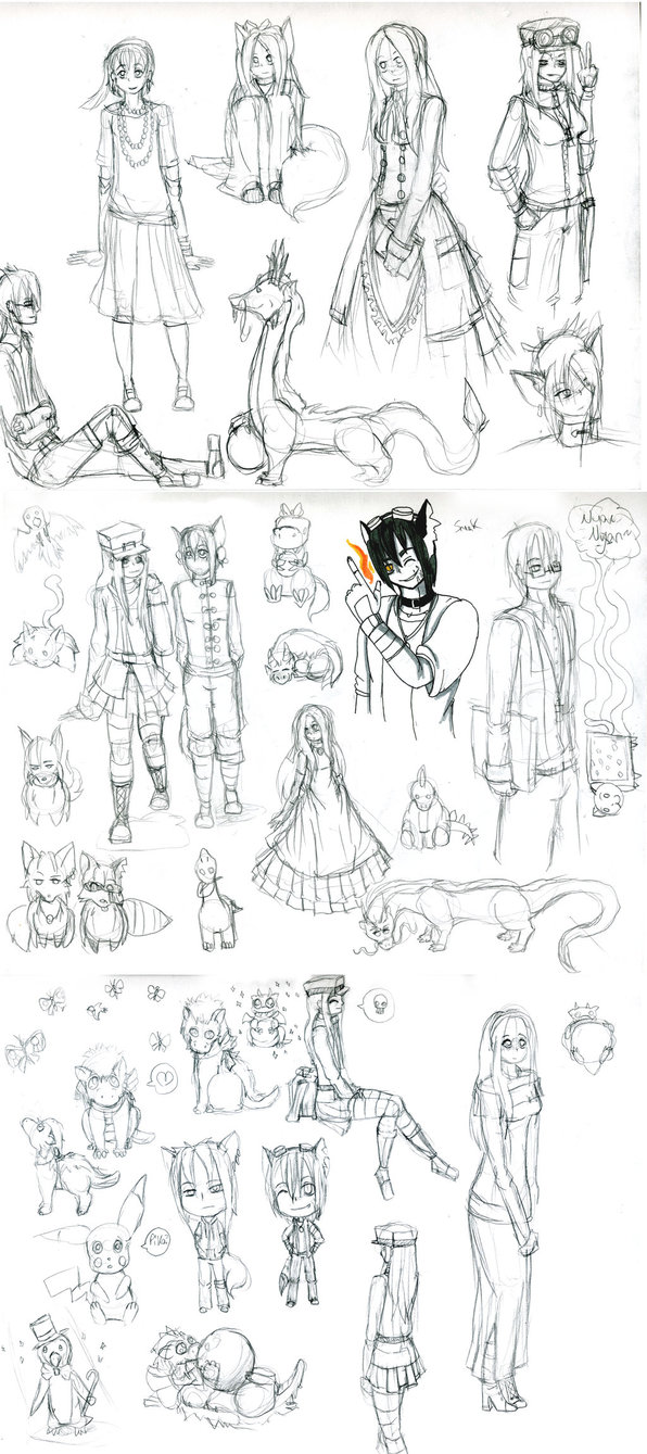 596x1339 Pit Orchestra Sketch Dump By Drakon The Demon - Orchestra Sketch
