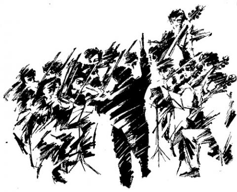 480x388 Russian String Orchestra Concert Series University Of Missouri - Orchestra Sketch