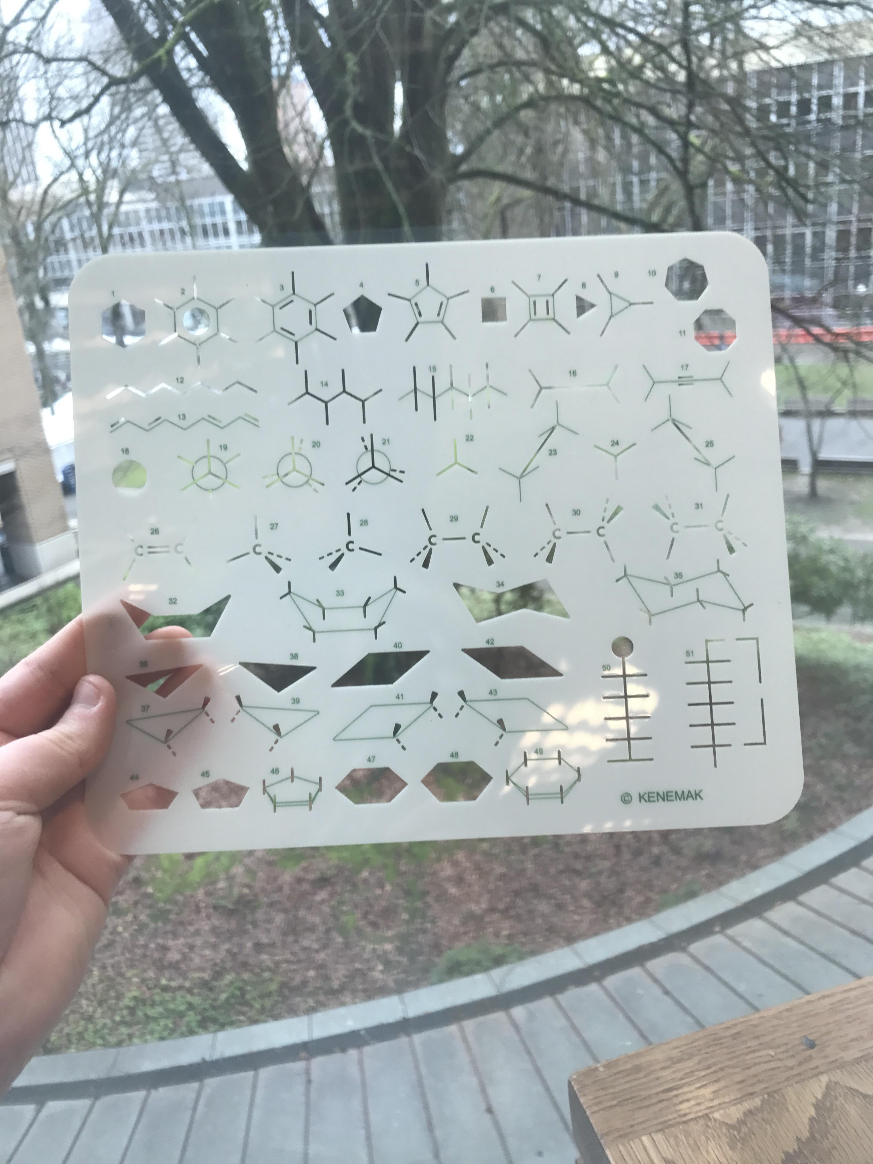 3024x4032 Stencil For Drawing Organic Chemical Reactions Mildlyinteresting - Organic Chemistry Sketch