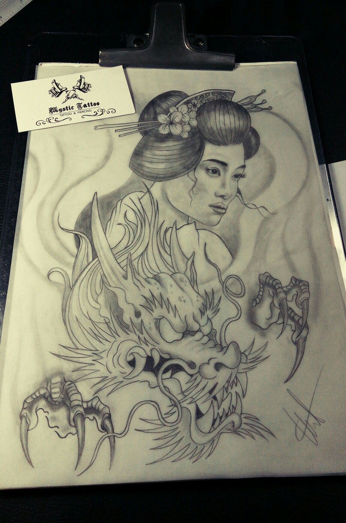 1152x1740 Oriental Sketch True Colors Tattoo Color Tattoo - Oriental Sketch