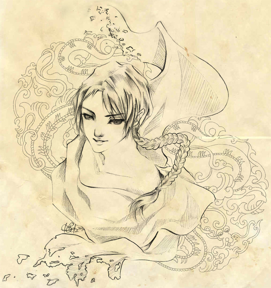 867x922 Oriental Sketch By Wyona120 - Oriental Sketch
