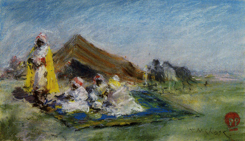 800x461 William Merritt Chase - Oriental Sketch