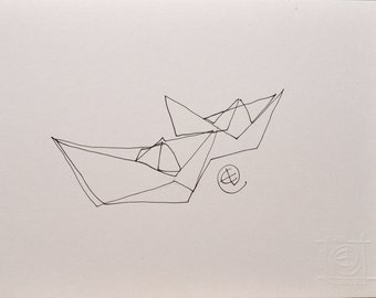 340x270 Origami Sketch Etsy - Origami Sketch