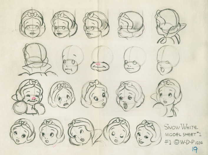 706x528 The Art Of Snow White And The Seven Dwarfs Concept Art World - Original Art Sketch