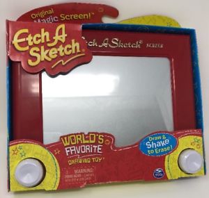 300x285 Original Classic Red Etch A Sketch Magic Screen, Kids Drawing Toy - Original Etch A Sketch