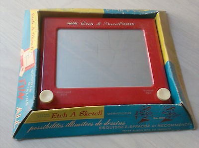 400x298 Original Vintage Etch A Sketch Magic Screen Toy 1960s Boxed Peter - Original Etch A Sketch