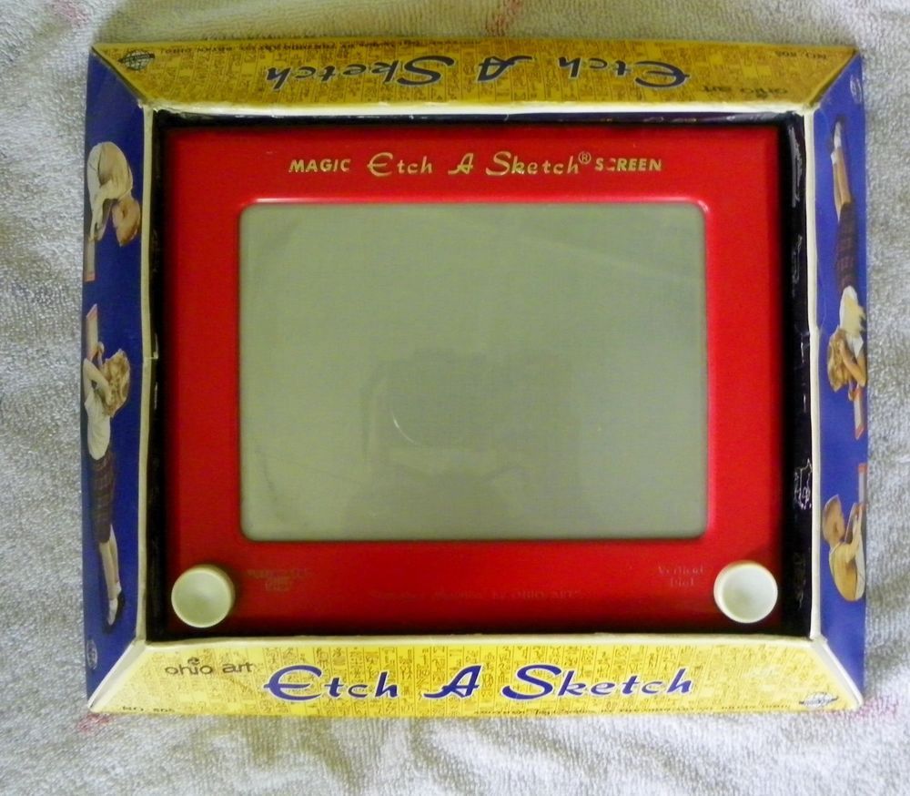 1000x874 Vintage Etch A Sketch (No.505) In Original Box By Ohio Art Co. Usa - Original Etch A Sketch