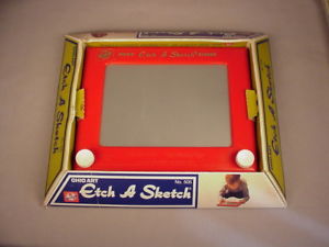 300x225 Vintage Etch A Sketch Toy In Original Box Magic Screen For Drawing - Original Etch A Sketch