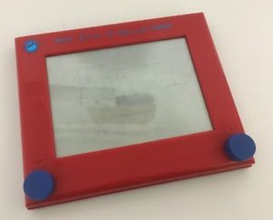 300x242 Vintage Peter Pan Playthings Magic Etch A Sketch Screen Original - Original Etch A Sketch