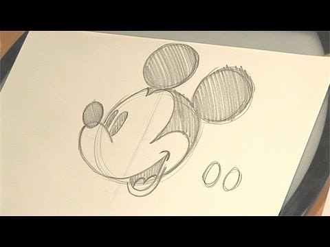 480x360 How To Draw Mickey Mouse Disney Animation Tutorial Babble - Original Mickey Mouse Sketch