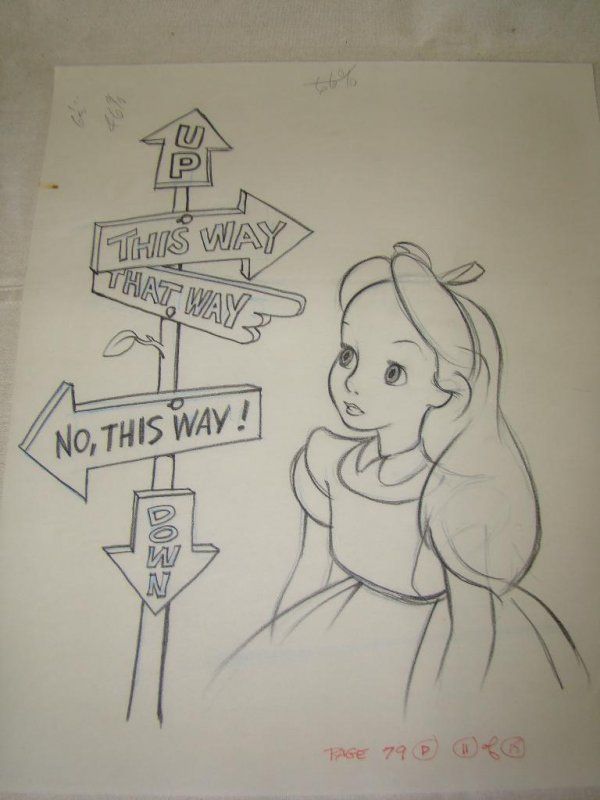 600x800 2026 12 Alice In Wonderland Original Drawings On I Wish - Original Sketches