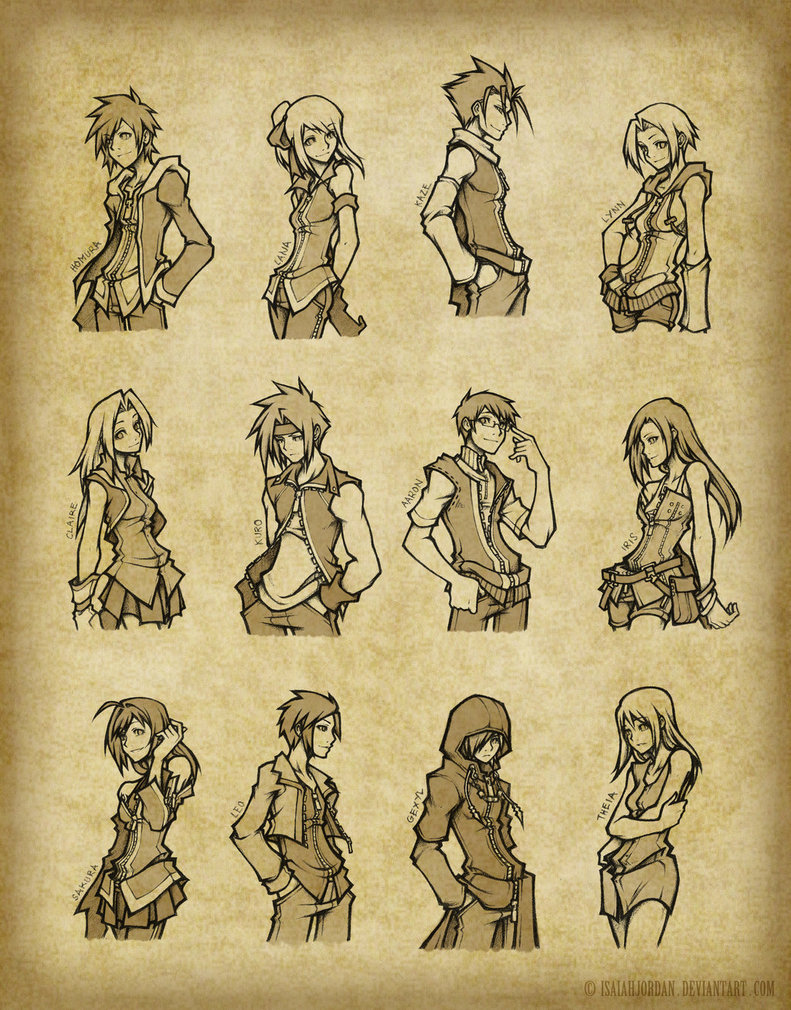 791x1010 Hitsuzen Original Character Sketches By Isaiahjordan - Original Sketches