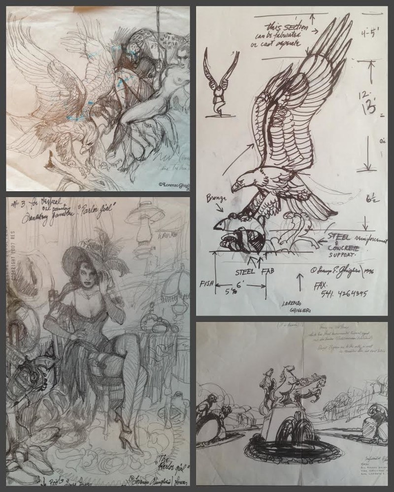 800x1000 Lorenzo Original Sketches Treasure Investments Mark Russo - Original Sketches
