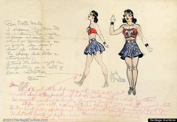 570x394 Wonder Woman Original Sketches Show How The Famous Superhero - Original Sketches