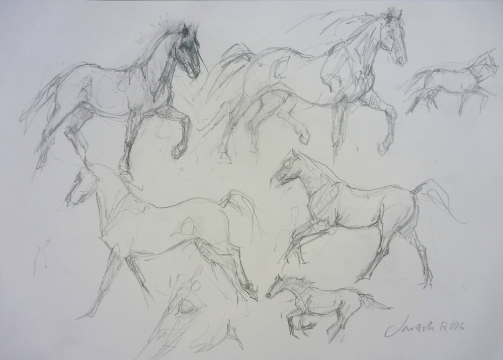 1000x717 Sculptors Drawings Original Pencil Sketches Contemporary British Art - Original Sketches