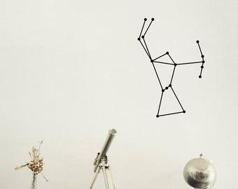 340x270 Orion Wall Decal Etsy - Orion Constellation Sketch