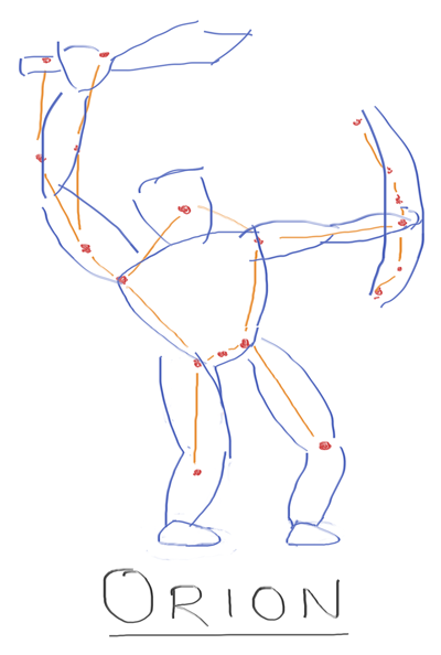 Орион рисунок легкий