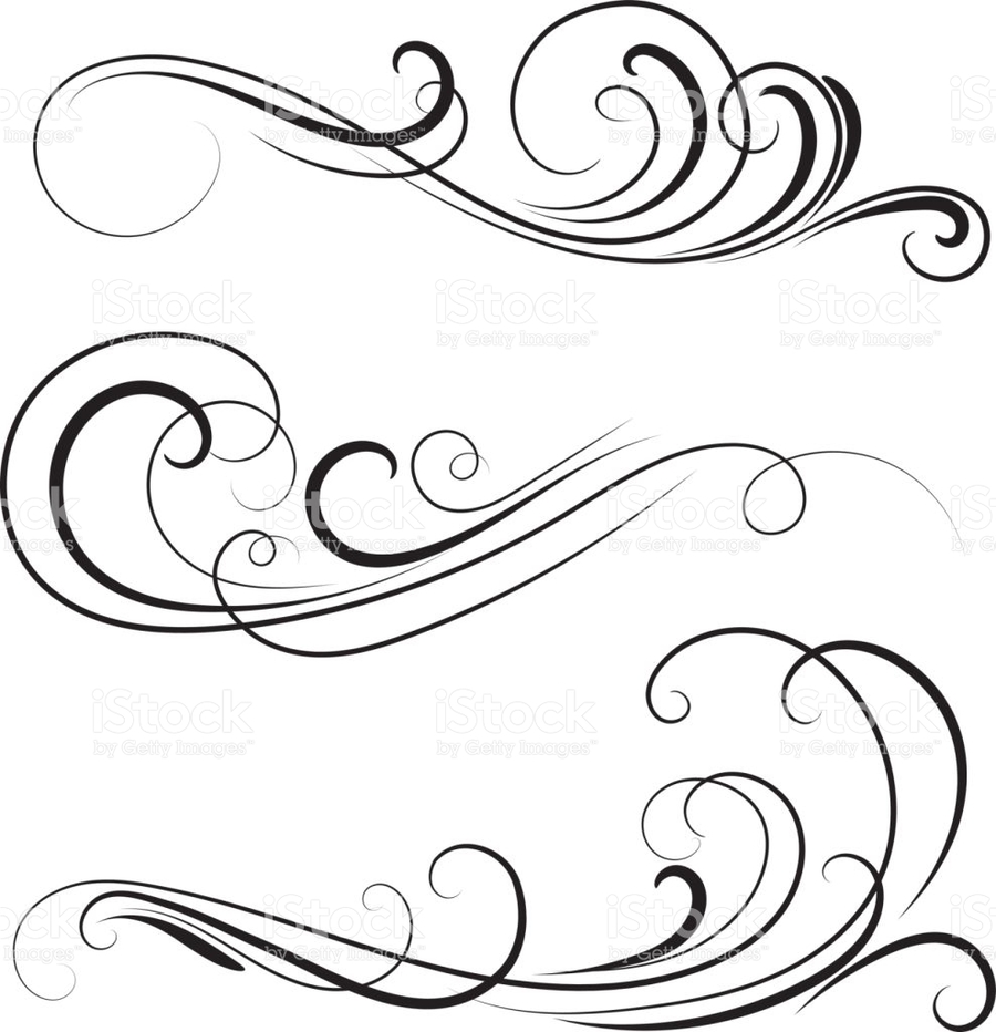 900x932 Download Decorative Swirls Clipart Clip Art Illustration,drawing - Ornament Sketch