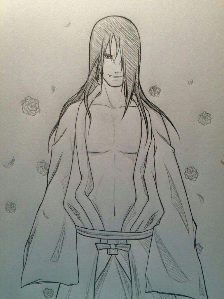768x1024 Orochimaru Sketch Boruto Amino - Orochimaru Sketch