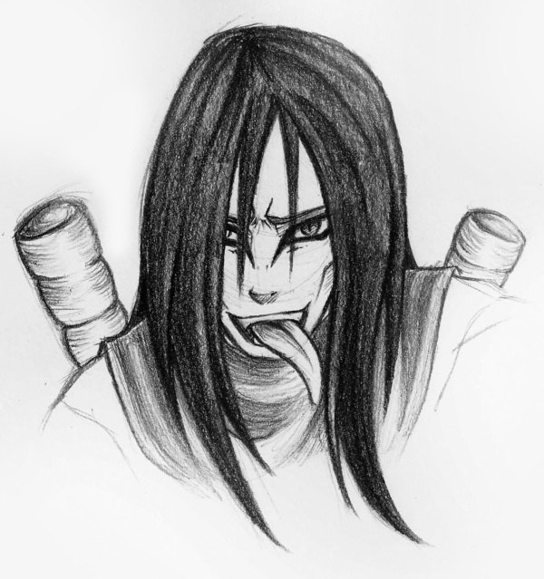 600x639 Orochimaru Sketch By Michaelodaniel By Michaelodaniel - Orochimaru Sketch
