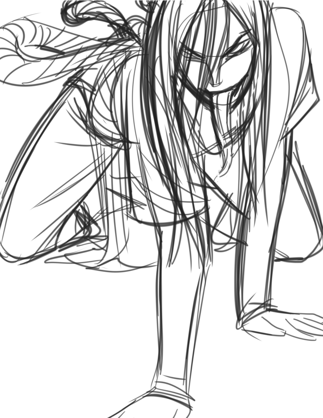 1224x1584 Artstation - Orochimaru Sketch