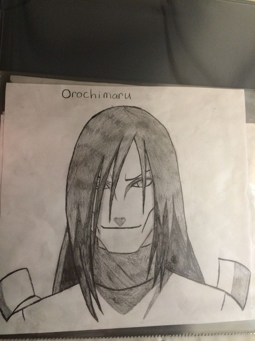 852x1136 Orochimaru From Naruto Drawings Draw And Naruto - Orochimaru Sketch