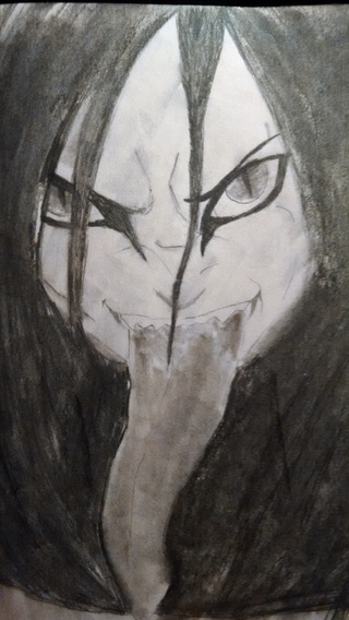 320x568 Orochimaru From Naruto. Done In 2012 Or So. - Orochimaru Sketch