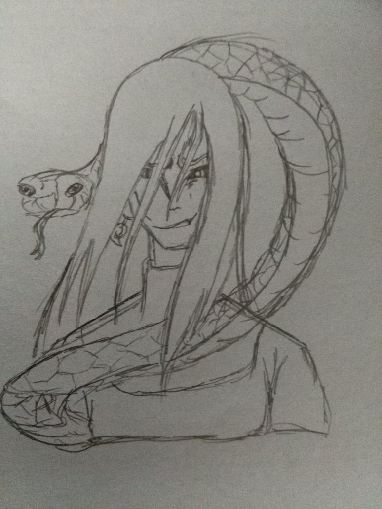774x1032 Orochimaru Sketch By Crealoura - Orochimaru Sketch