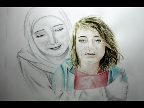 480x360 Orphan Emotional Story Of A Gaza Child - Orphan Sketch