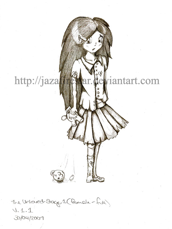 602x800 Orphan Girl V 1.1 Sketch By Jazafirestar - Orphan Sketch
