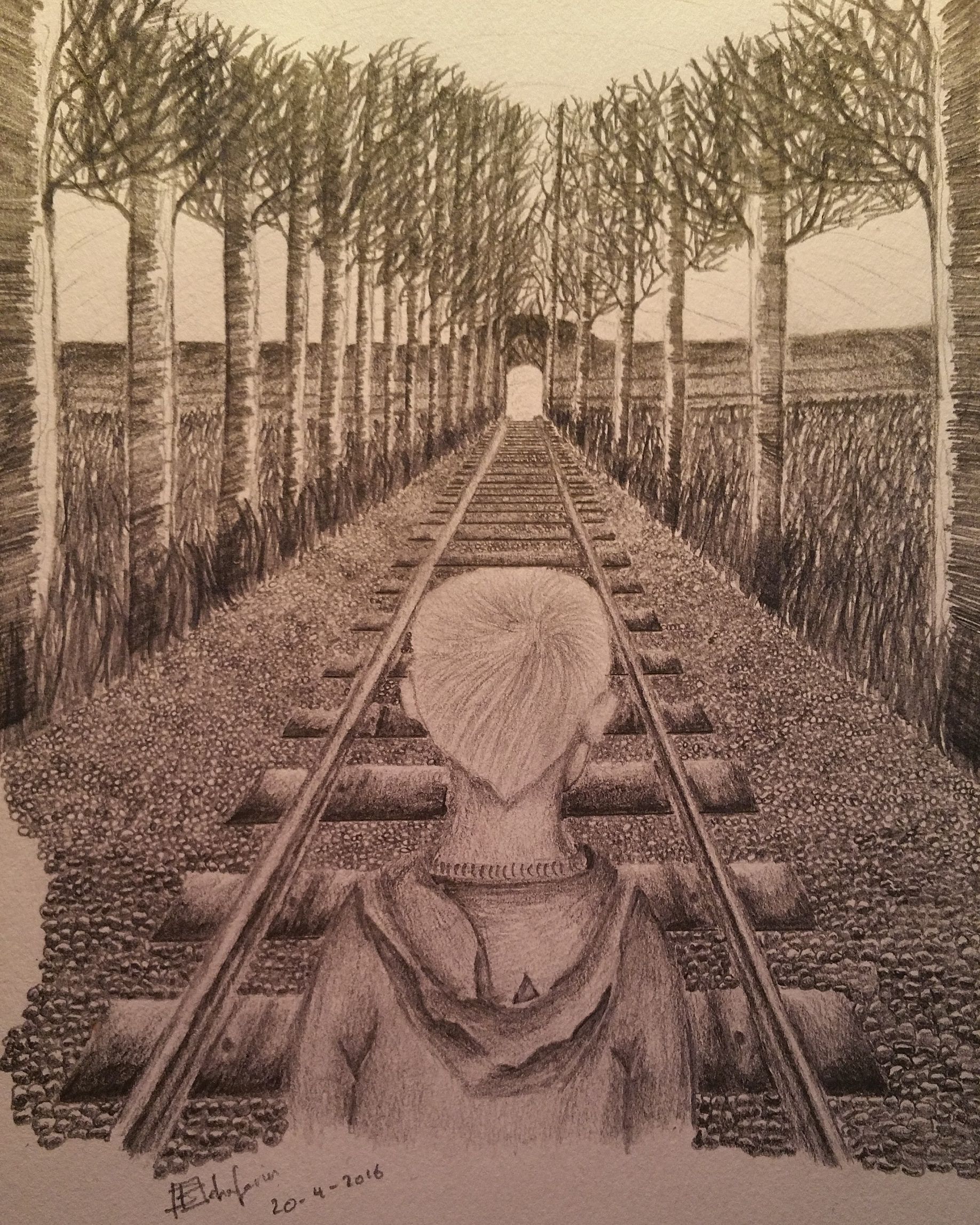 1836x2295 The Final Piece Signed And Dated. Theme Orphans. - Orphan Sketch