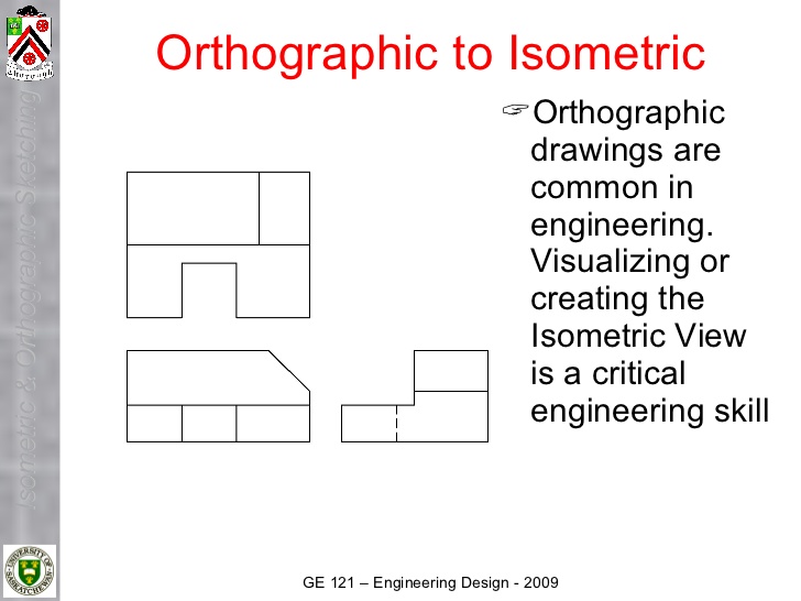 728x546 Lecture 3 A Isometric And Orthographic Sketching 2009 - Orthographic Sketch