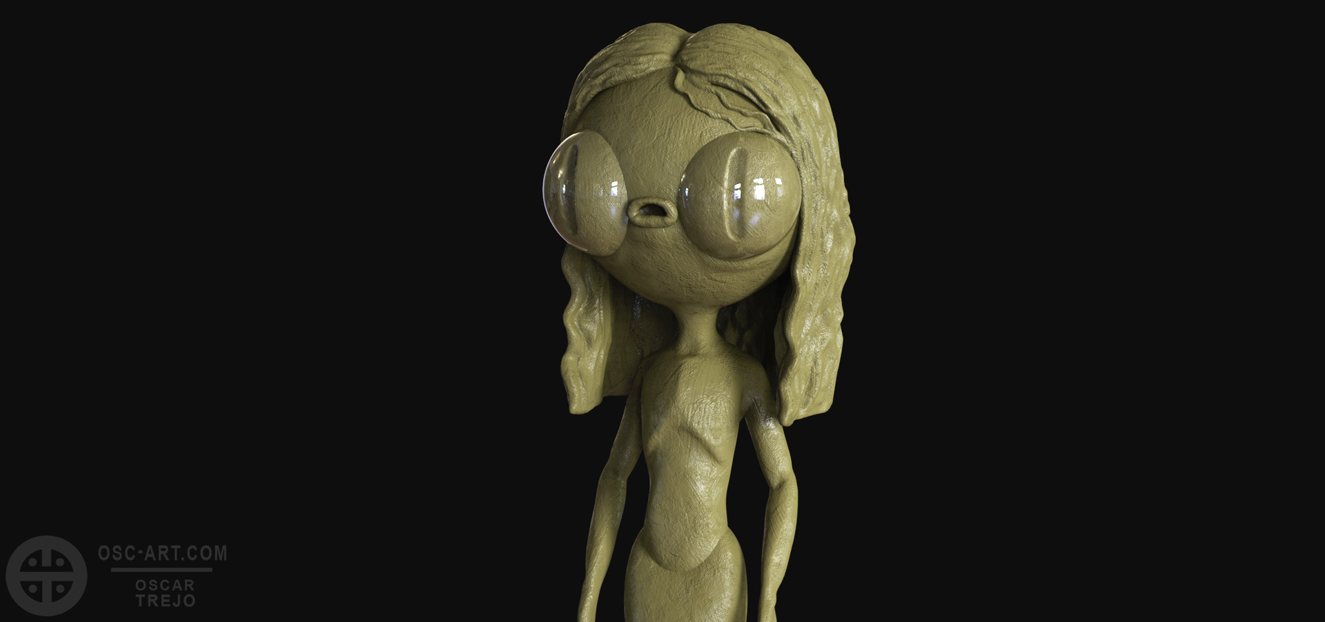 1920x902 Osc Art - Oscar Statue Sketch