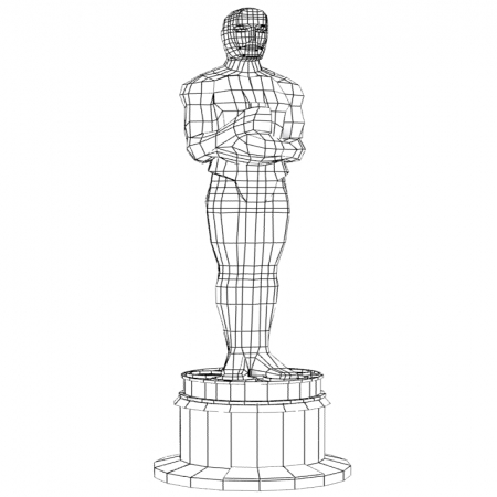 450x450 3d Models Oscar Academy Awards - Oscar Statue Sketch