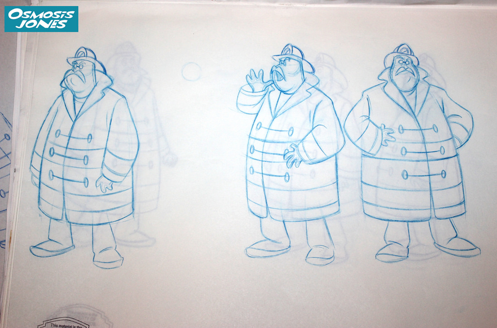 1024x677 Osmosis Jones Fireman Blue Pencil Sketch Model From A Box - Osmosis Sketch