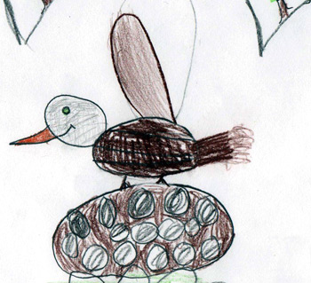 350x319 Spring Visitors Osprey - Osprey Sketch