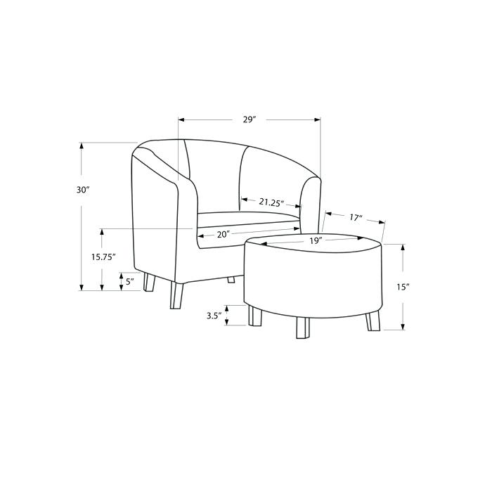 700x700 Barrel Chair With Ottoman Activeescapes - Ottoman Sketch