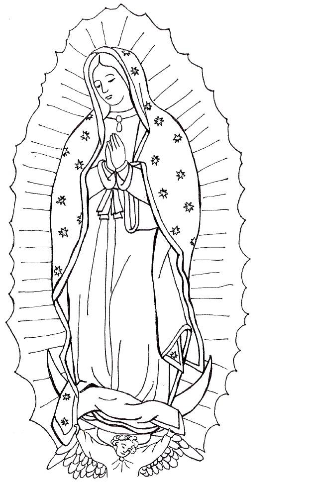 Our Lady Of Guadalupe Sketch at Explore collection