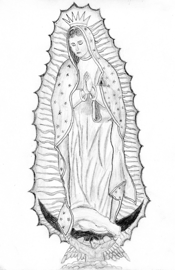 Our Lady Of Guadalupe Sketch at Explore collection