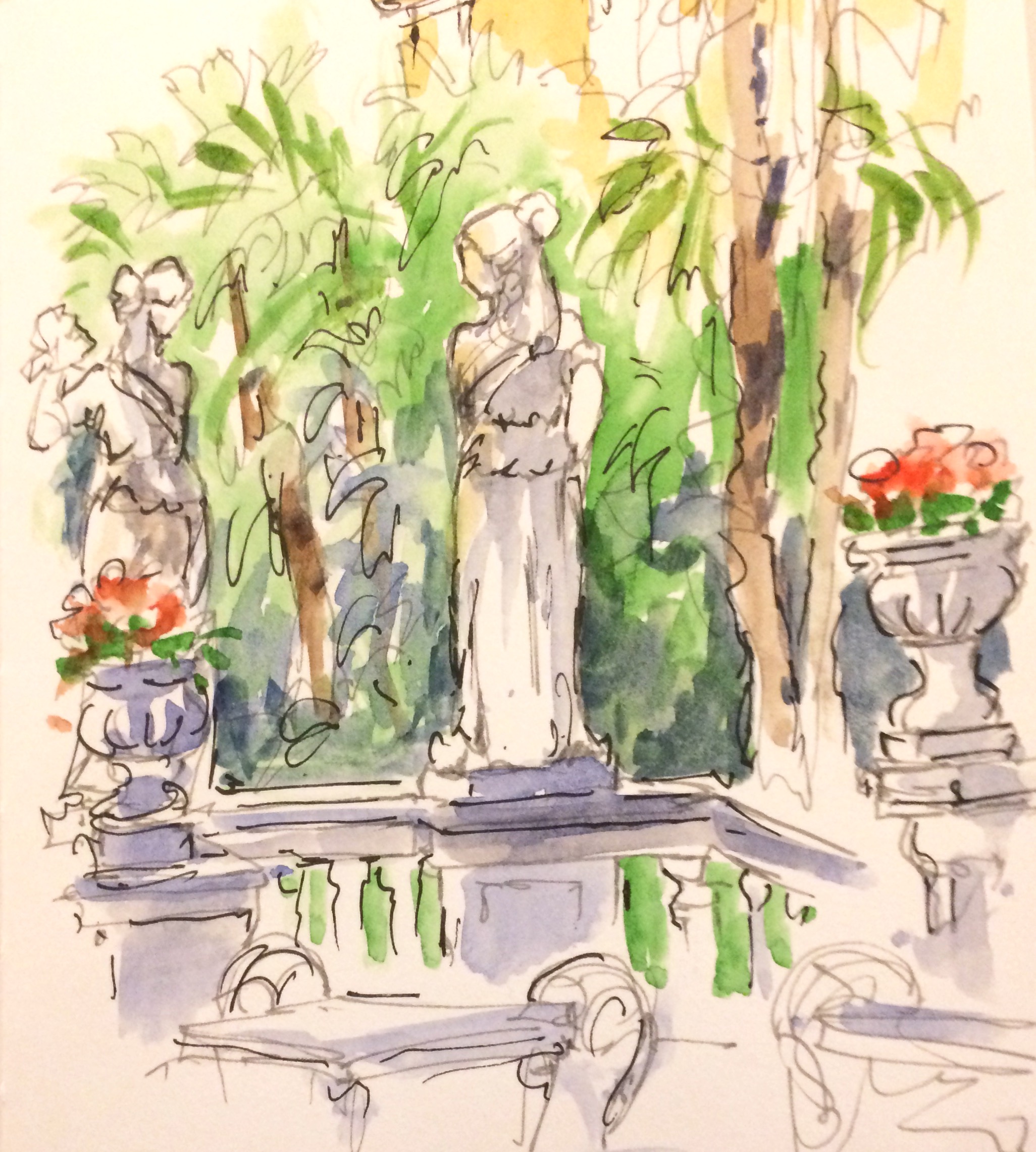 2052x2282 Travel Sketching In Italy 2017 Brenda Malley - Outdoor Sketching