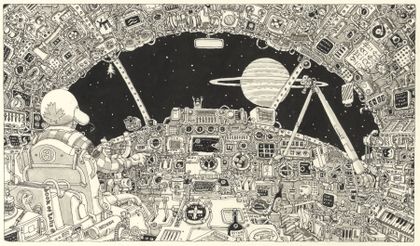 420x246 Outer Space Cockpit Sketches Canada 3600x2116 Wallpaper Www - Outer Space Sketches