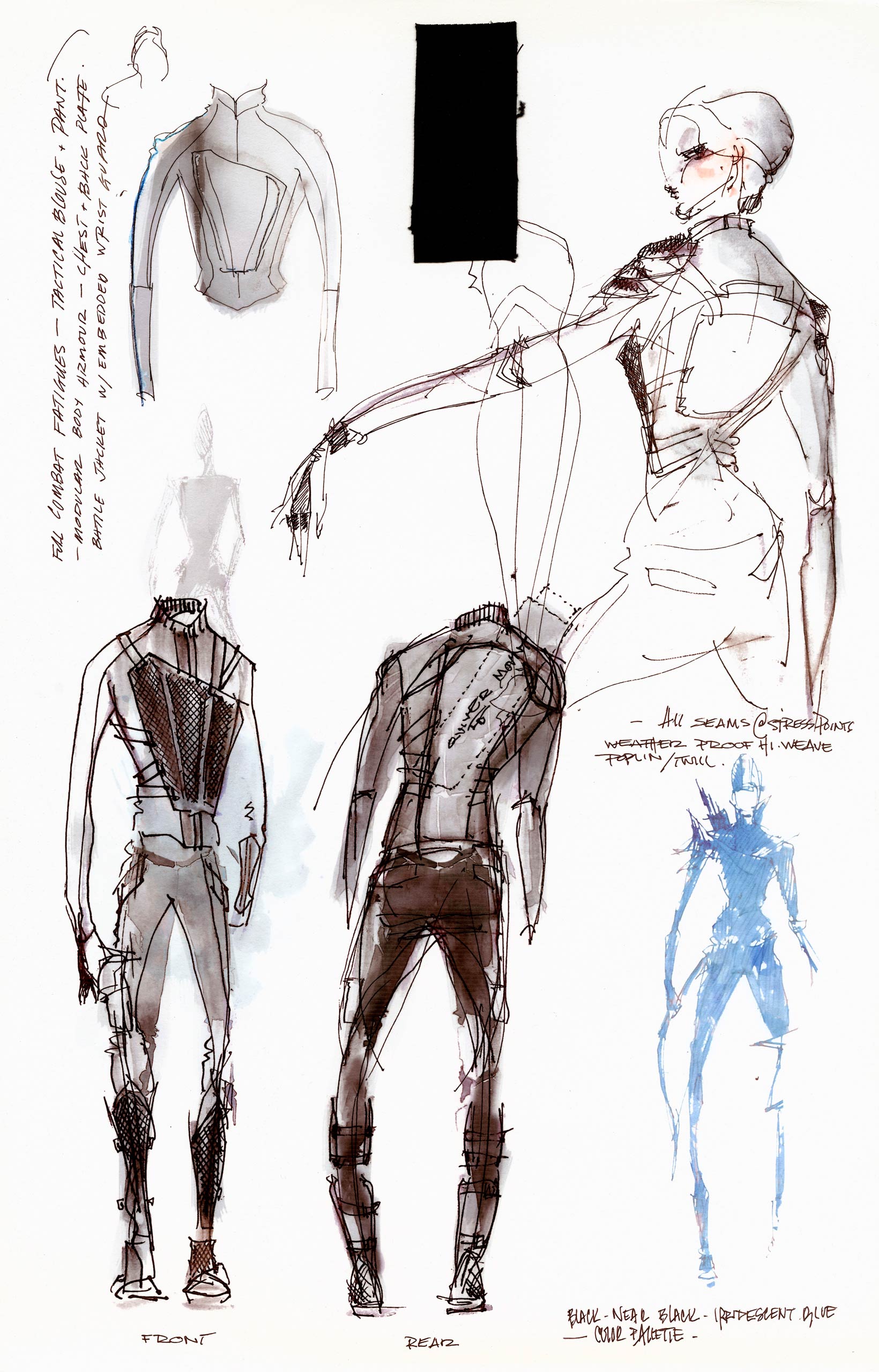 1640x2560 Hunger Games Mockingjay Sketches Of The Battle Outfit Time - Outfit Sketches