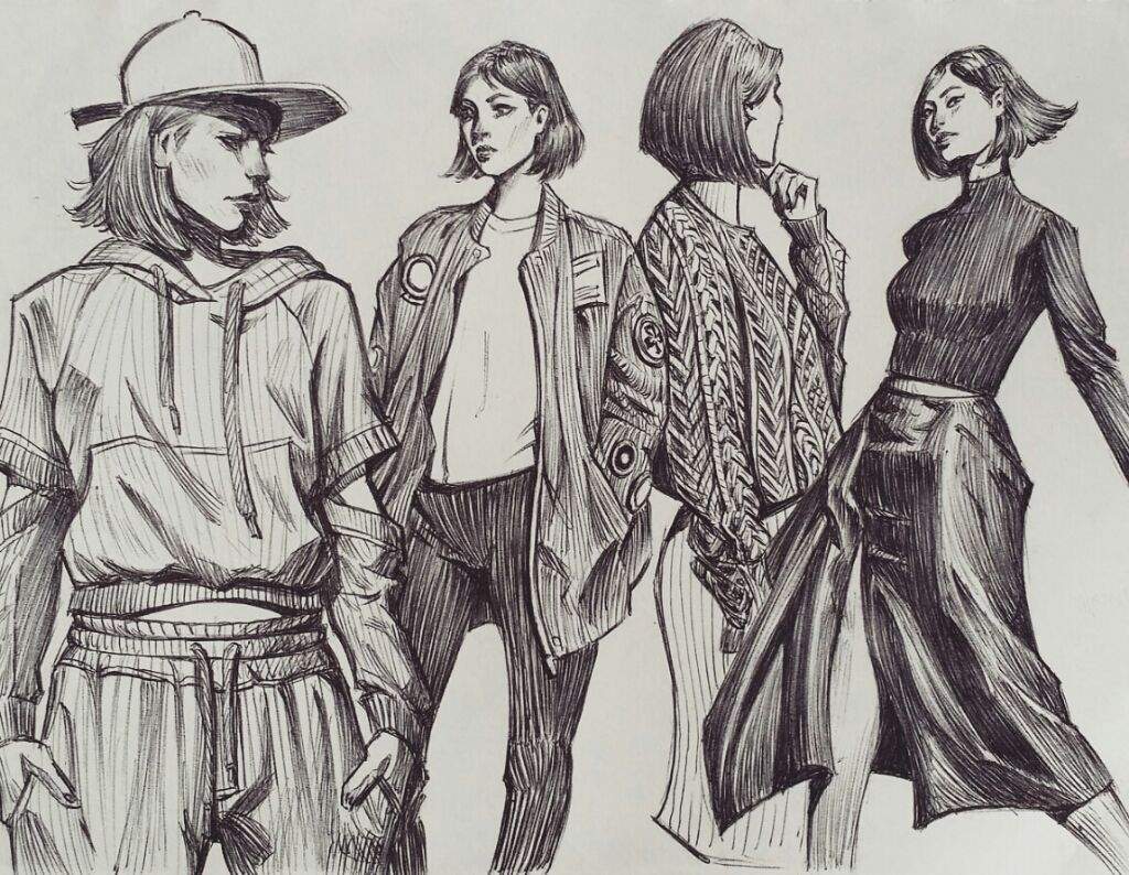 1024x794 Outfit Sketches Art Amino - Outfit Sketches