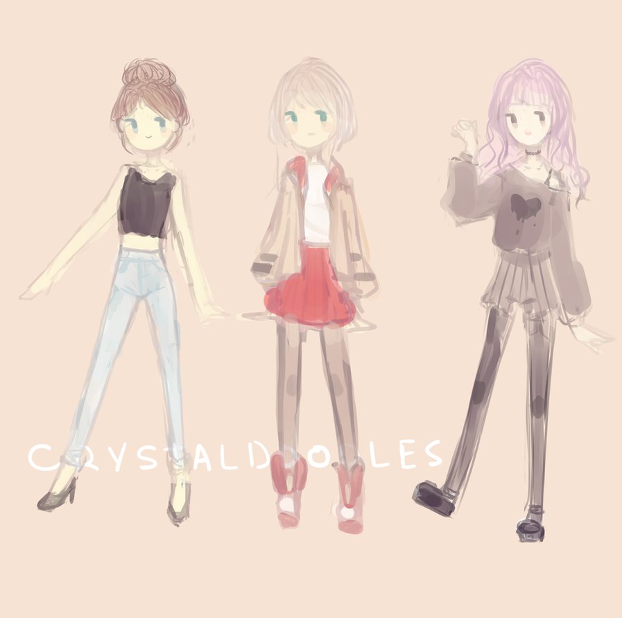 897x891 Outfit Sketches By Chihaki - Outfit Sketches